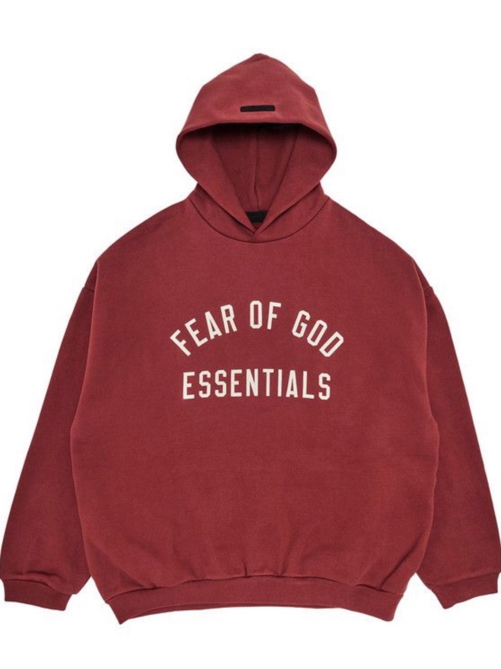 Fear of God Essentials Hoodie in Burgundy